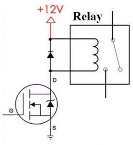 IRFZ44 SWITCH A RELAY