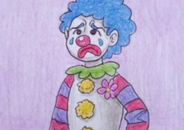 A very sad clown